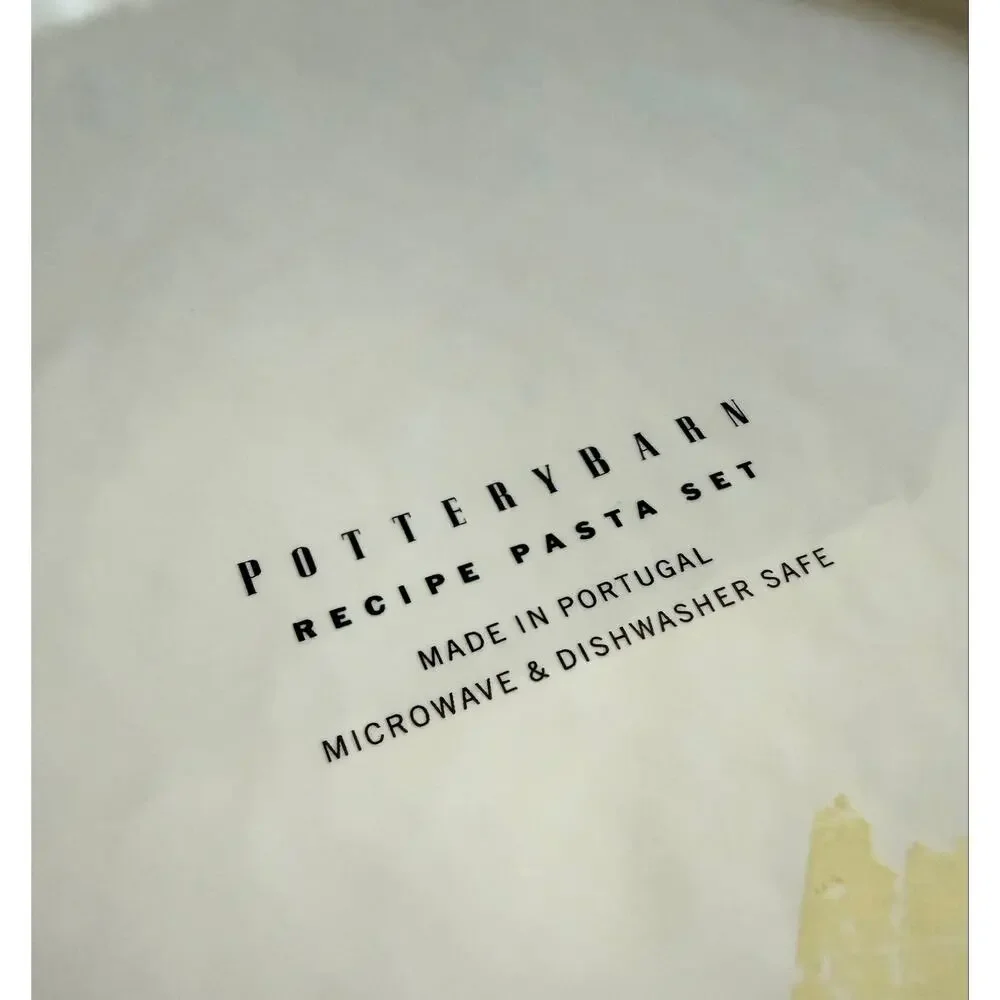 POTTERY BARN Recipe Pasta Serving Bowl